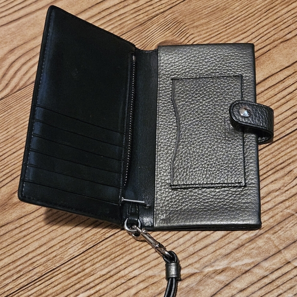 Coach Pebbled Leather Wallet Grey - Picture 4 of 10